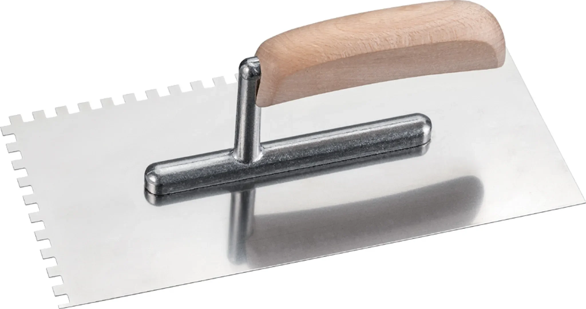 WESTEX – Zahnkelle aus Edelstahl, 270 × 130 mm, Zahnung 8 × 8 mm