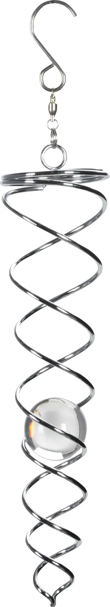 Spetebo – Windspiel „Twister“ mit Glaskugel 20 cm